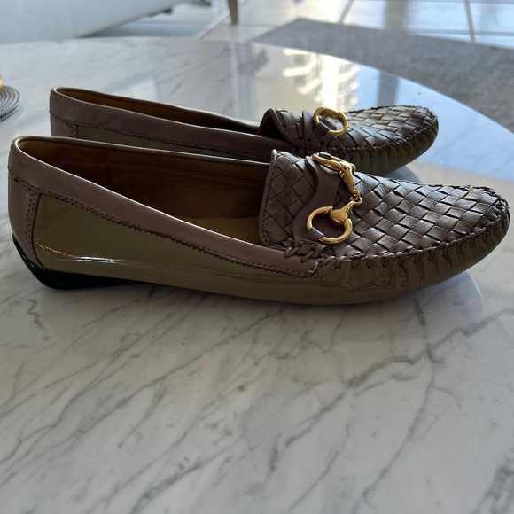 Robert Zur Perlata Driving Loafers, Taupe Patent and True Glove Combo, Size 9 AA - Picture 3 of 9